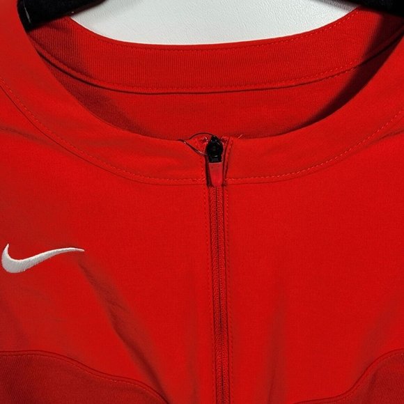 Nike 1/2 Zip Pullover Football Shirt Top Red Men's Size Medium CW3509-657 NWT - Picture 5 of 12